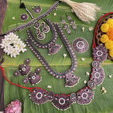 Vriksham Traditional Black Polish Kemp Bridal Set-G17580